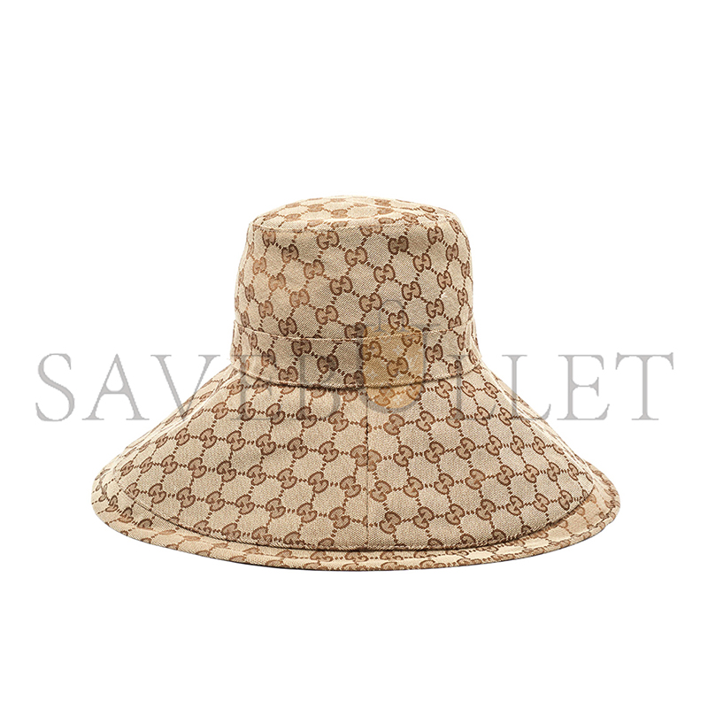 GUCCI GG CANVAS WIDE BRIM HAT 631958